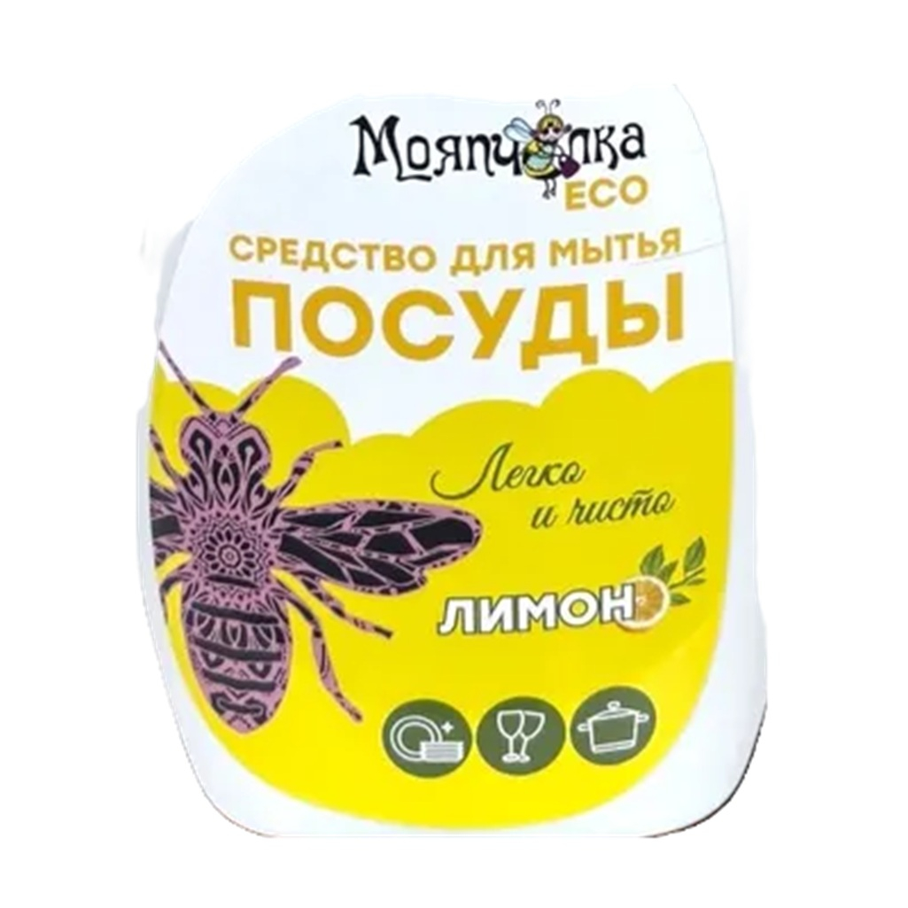 Средство моющее Моя пчелка Eco Лимон для посуды, гель, 500 мл