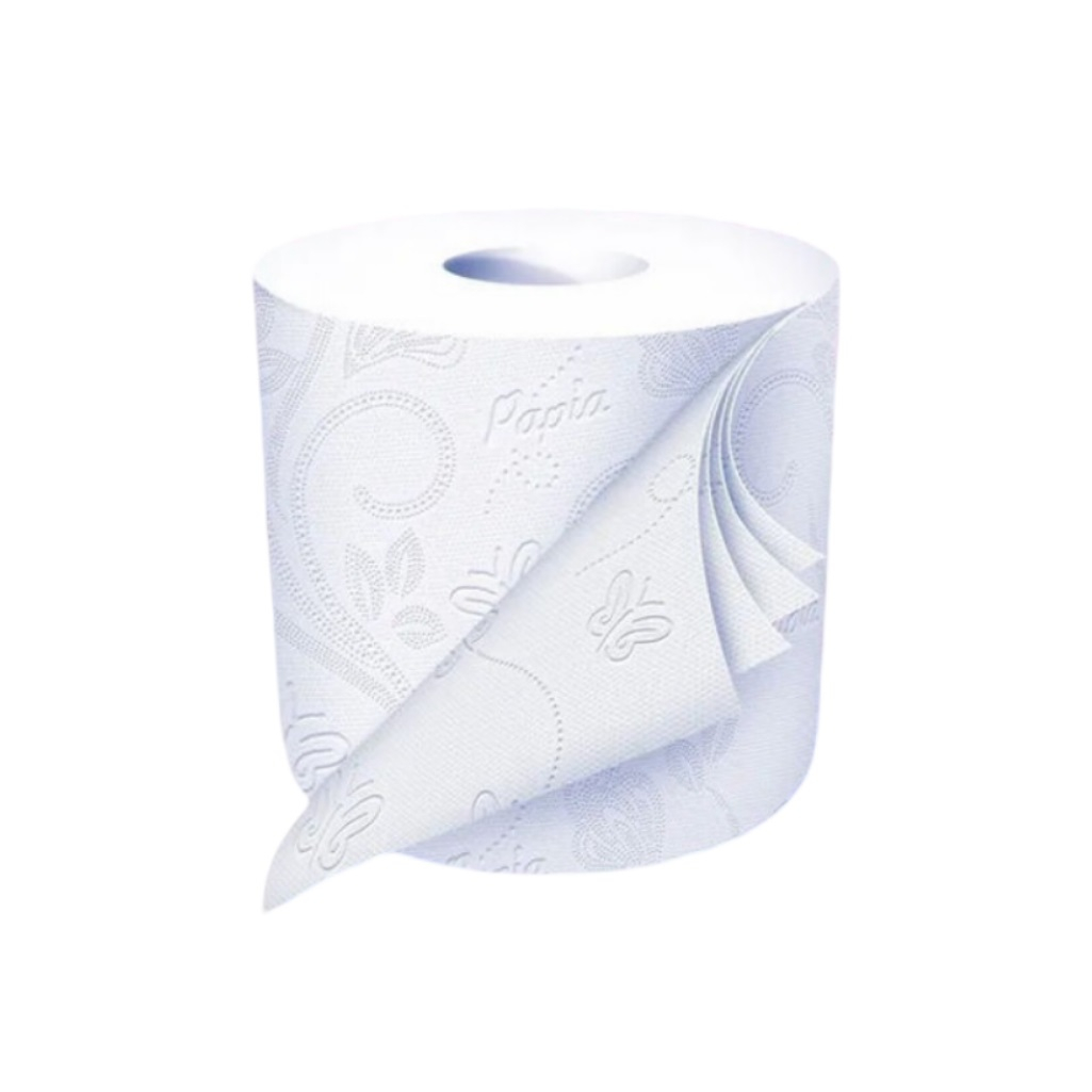 Туалетная бумага Papia Deluxe, аромат Paradiso Fiori, белая, четырёхслойная, 8 рулонов
