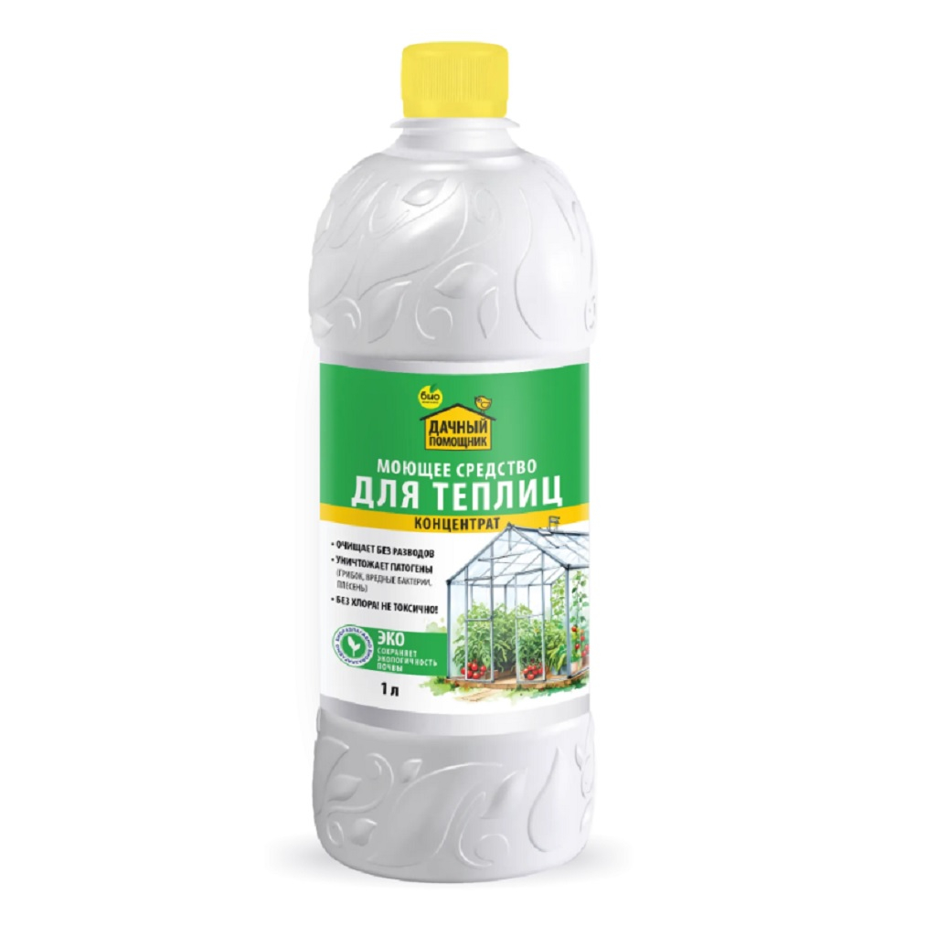 Средство Био-комплекс Дачный помощник для мойки теплиц, концентрат 1 л