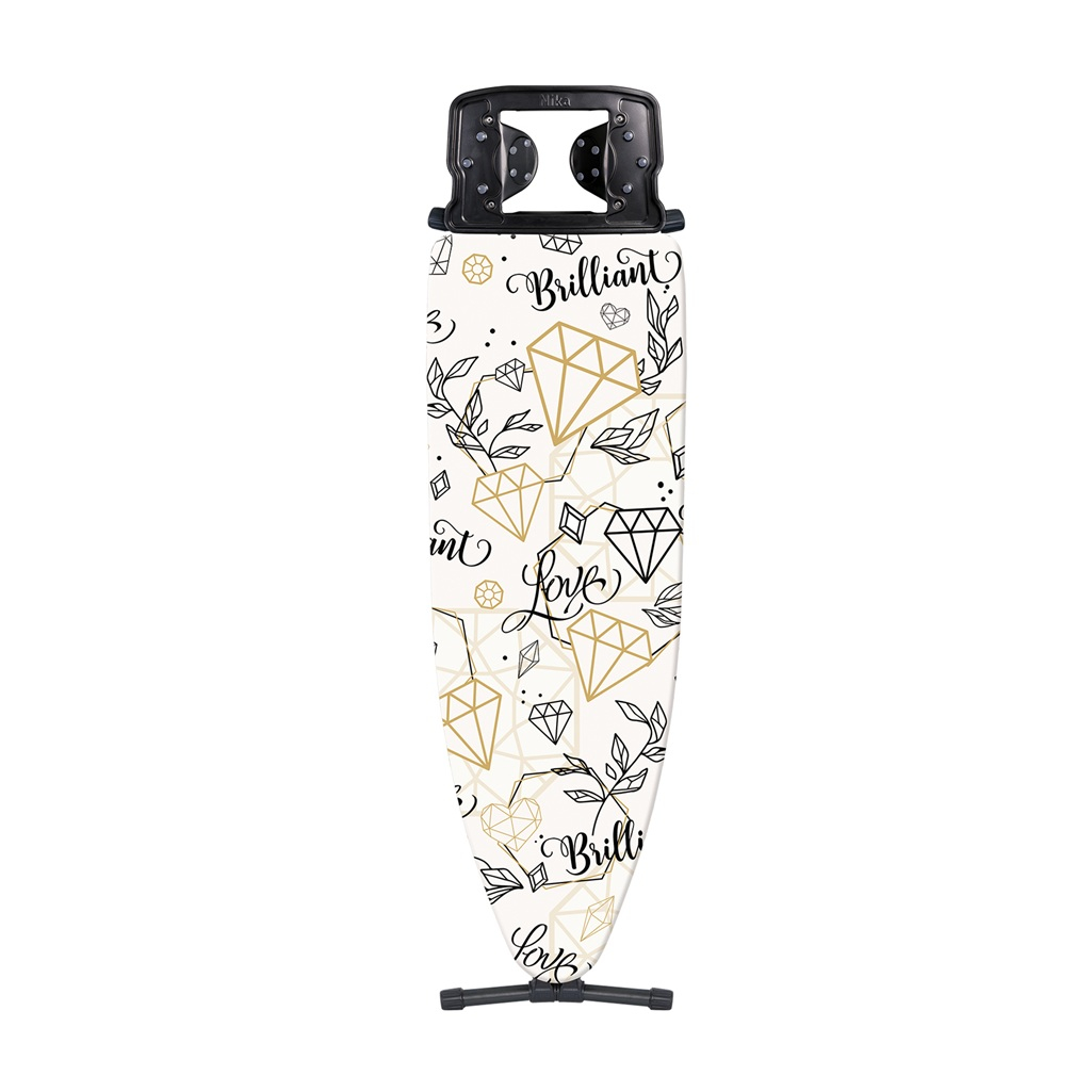 Доска гладильная Nika 10+ Бриллианты, металл, хлопковый чехол, 40х122 см