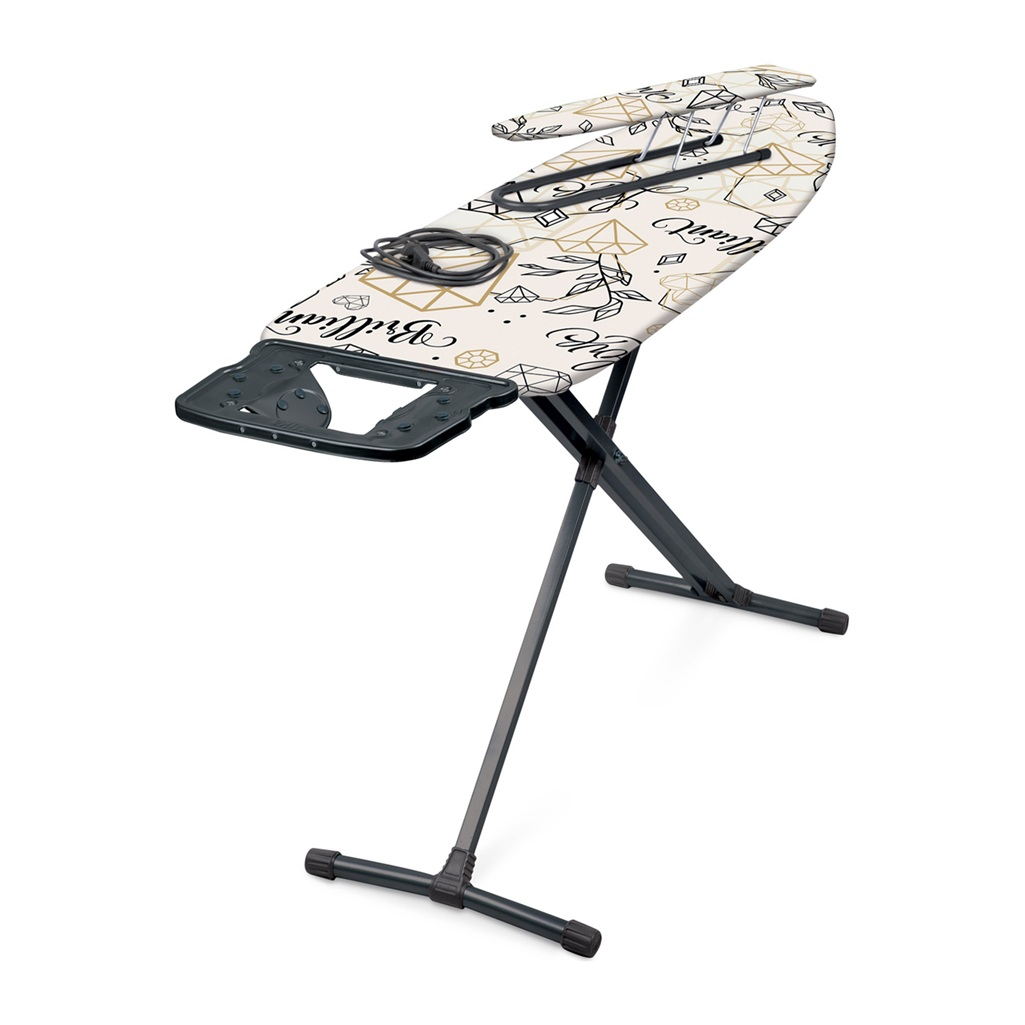 Доска гладильная Nika 10+ Бриллианты, металл, хлопковый чехол, 40х122 см