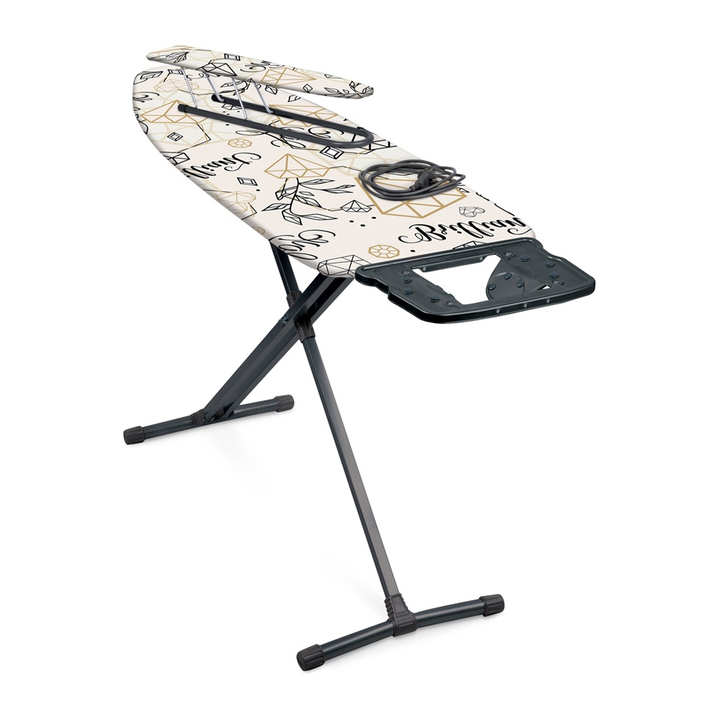 Доска гладильная Nika 10+ Бриллианты, металл, хлопковый чехол, 40х122 см