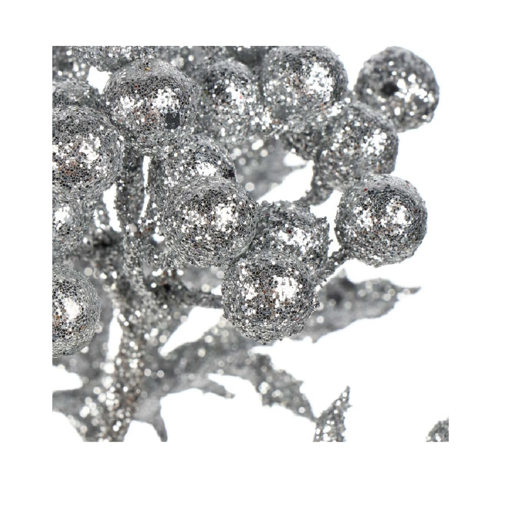 Ветвь декоративная, серебро 22х17 см SYJFYA- 0923071S 