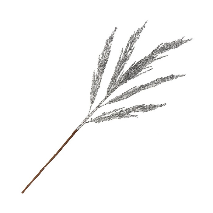 Ветвь декоративная, серебро, SYJFYA- 0923055S, 60 см