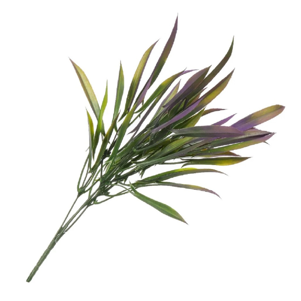 Цветок искусственный декоративный Ветвь, темно-зеленый, 37 см