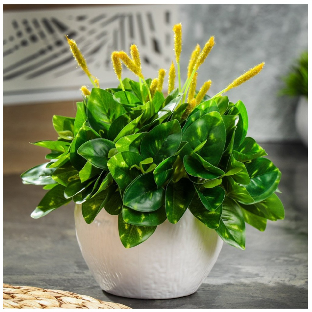 Цветок искусственный в кашпо, 12 см