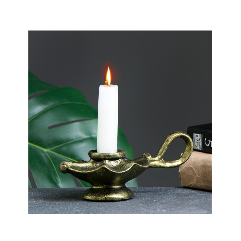 Подсвечник Лампа золото 6х7х15см 7426249