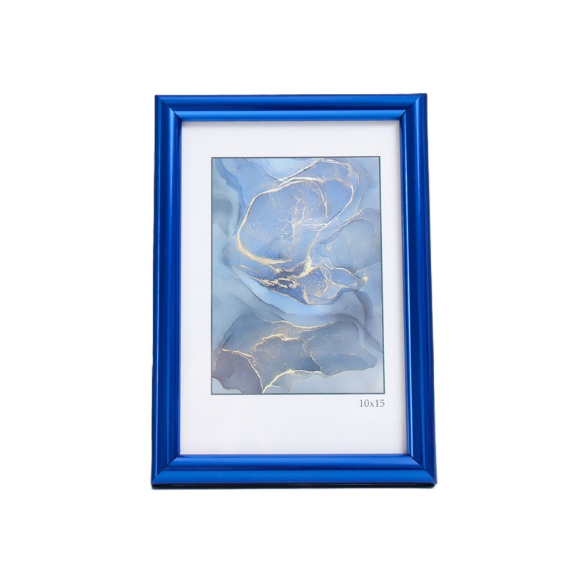 Фоторамка Радуга пластик 10х15 см, синий металлик 9467360