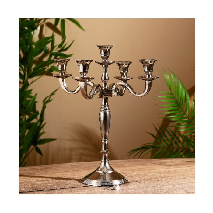 Подсвечник Волны на 5 свечей 31х31х36 см