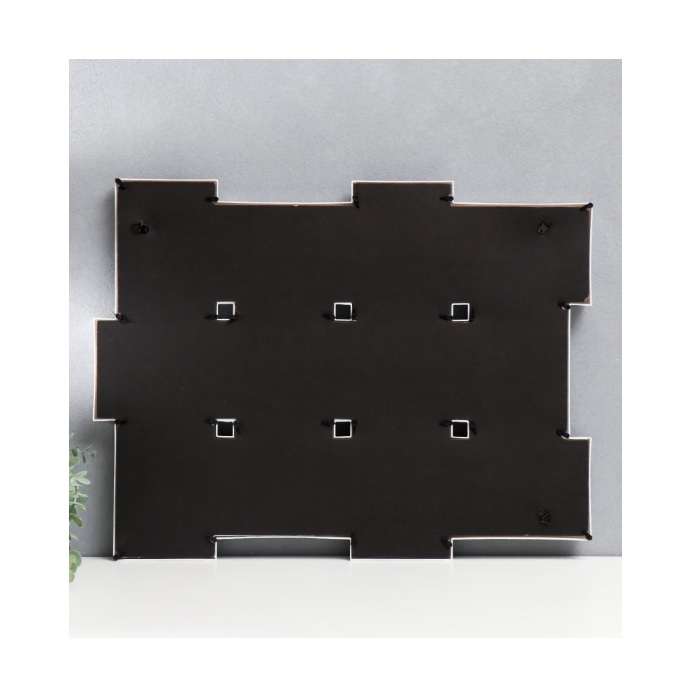 Фоторамка Simaland Мелкий горошек на 12 фото 10х15 см, белая 43.5х57 см