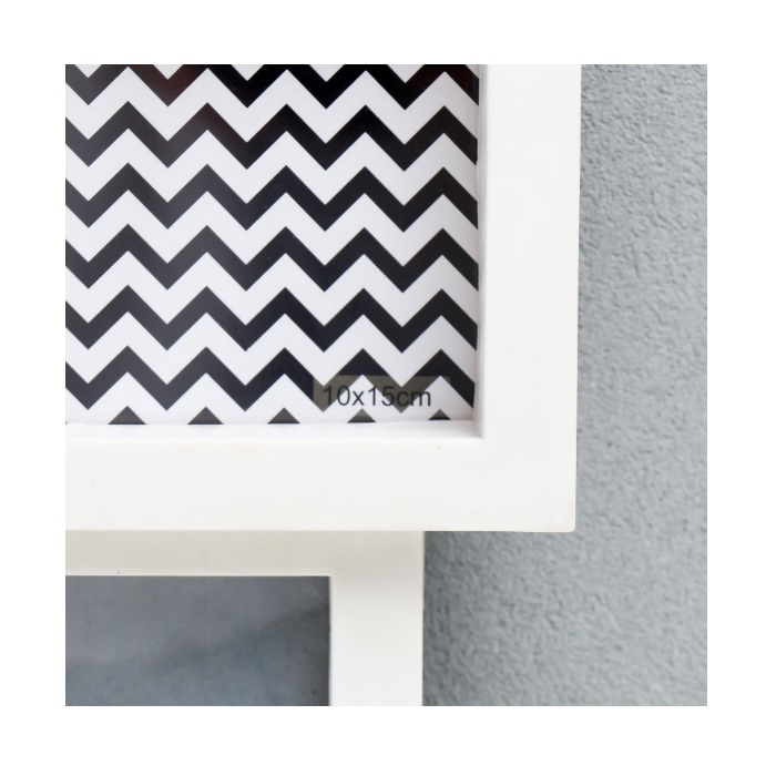 Фоторамка Simaland Мелкий горошек на 12 фото 10х15 см, белая 43.5х57 см