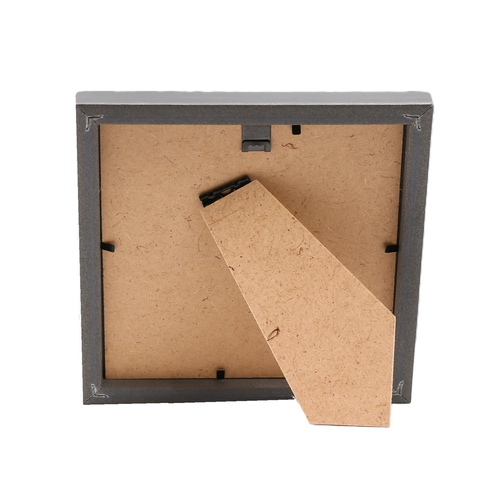 Фоторамка Miram 7786792 15х15 см, пластик, пластиковый экран, серебристая