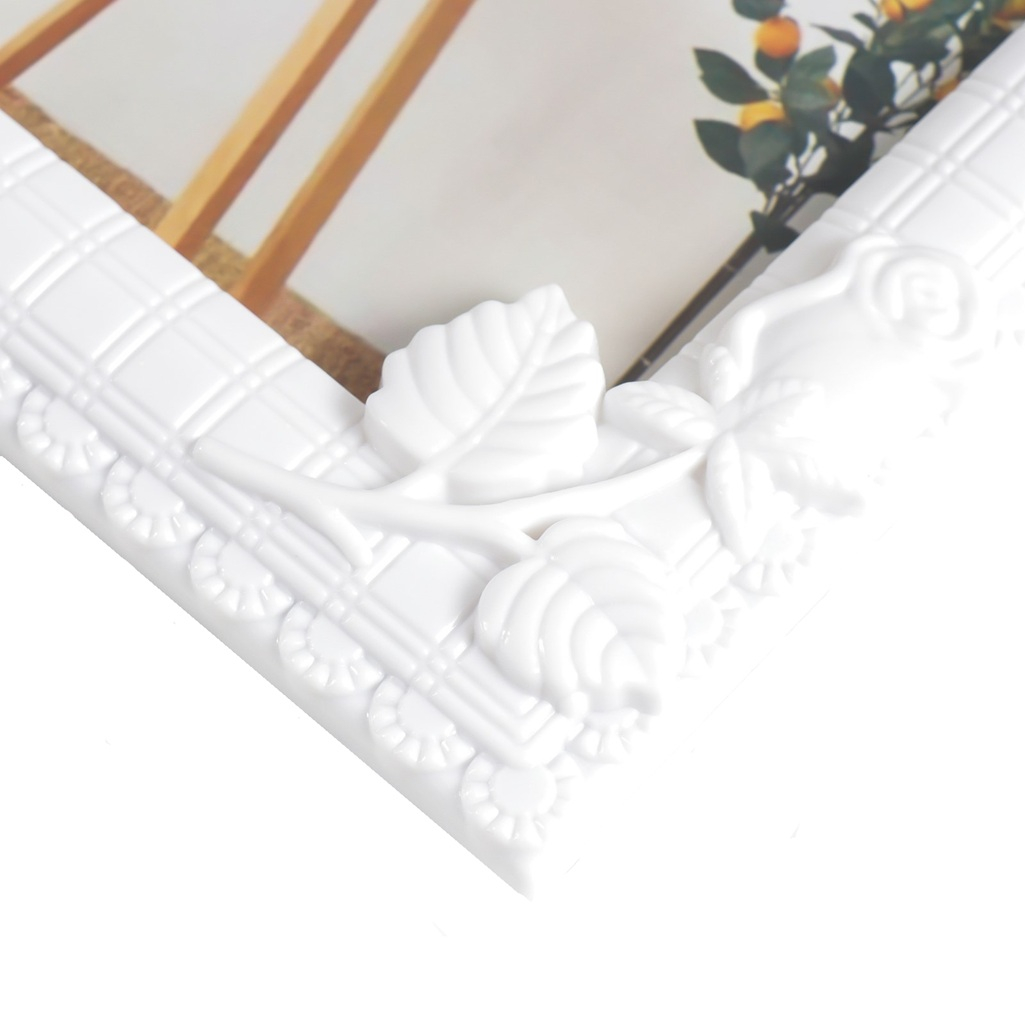 Фоторамка Романтика 9068899 10х15 см, пластик, белая, 17х22 см