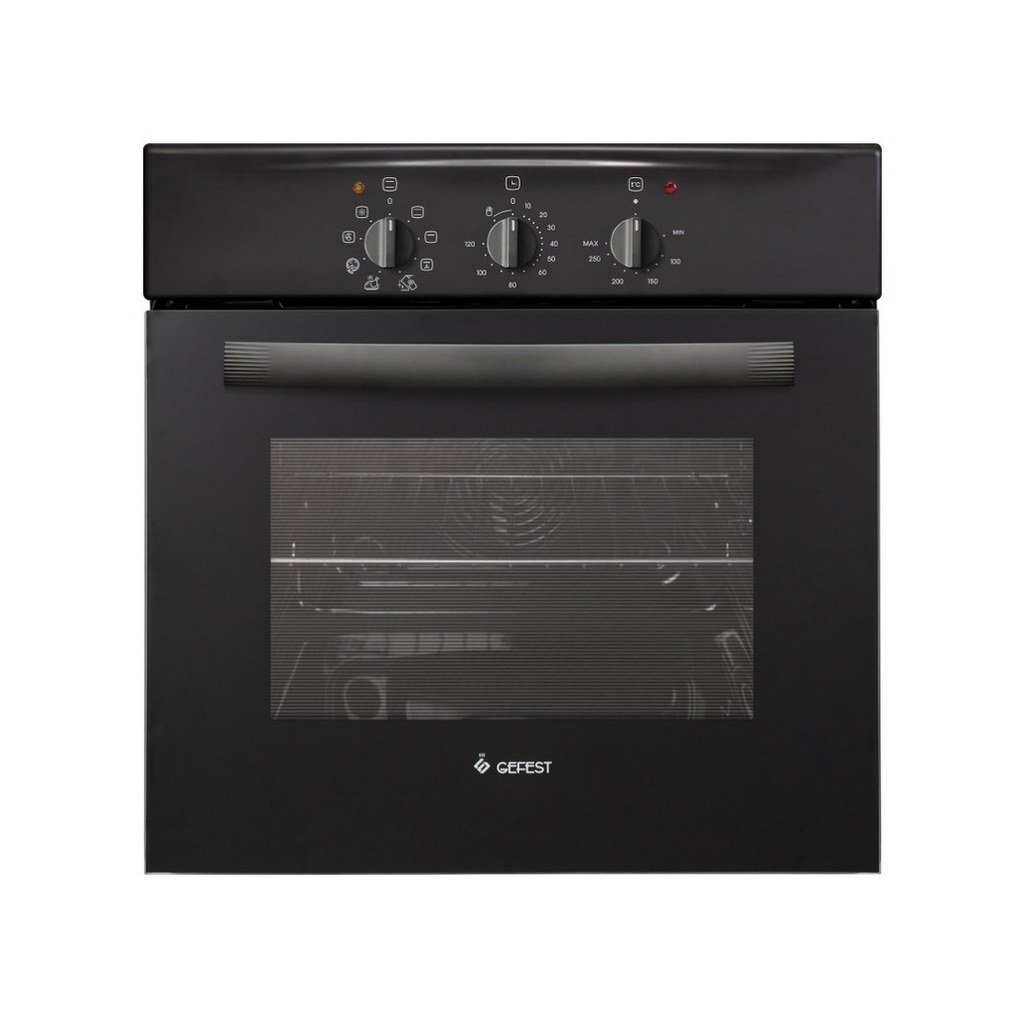 Духовой шкаф электрический Gefest ЭДВ ДА 602-01 А, цвет черный, объем 55 л, 1.2 кВт