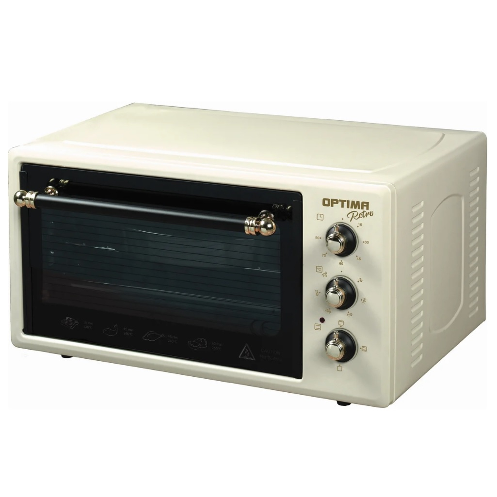 Мини-печь Optima OF-48BR 1001311, цвет бежевый ретро, , объем 48 л, 1.6 кВт