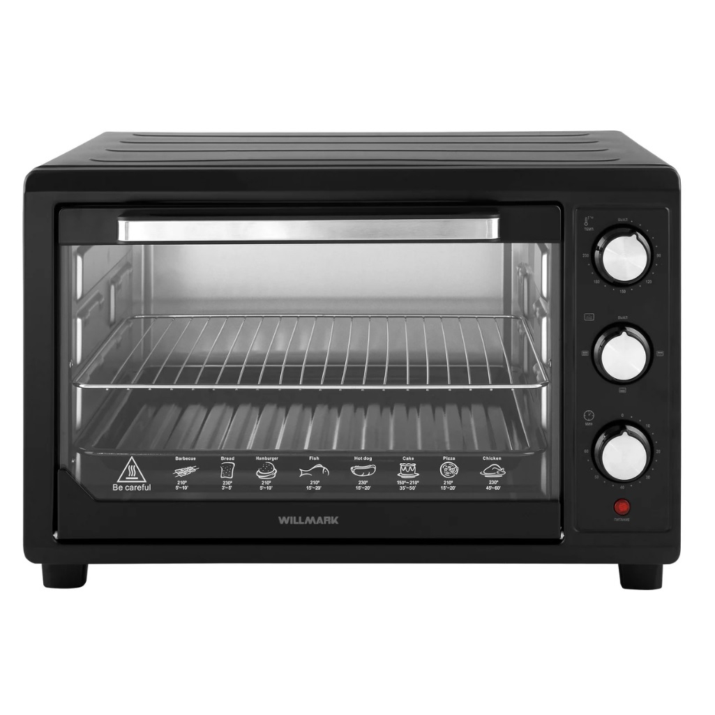 Мини-печь Willmark WO-503B 1001941, цвет черный, объем 45 л, 1.8 кВт