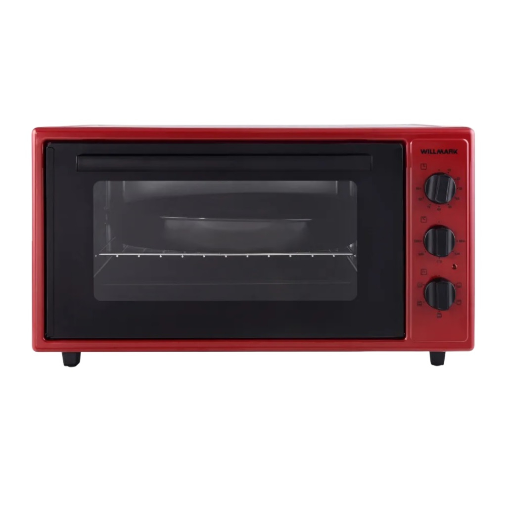 Мини печь электрическая Willmark WOF-505R, 50 литров, 1700 Вт, красная