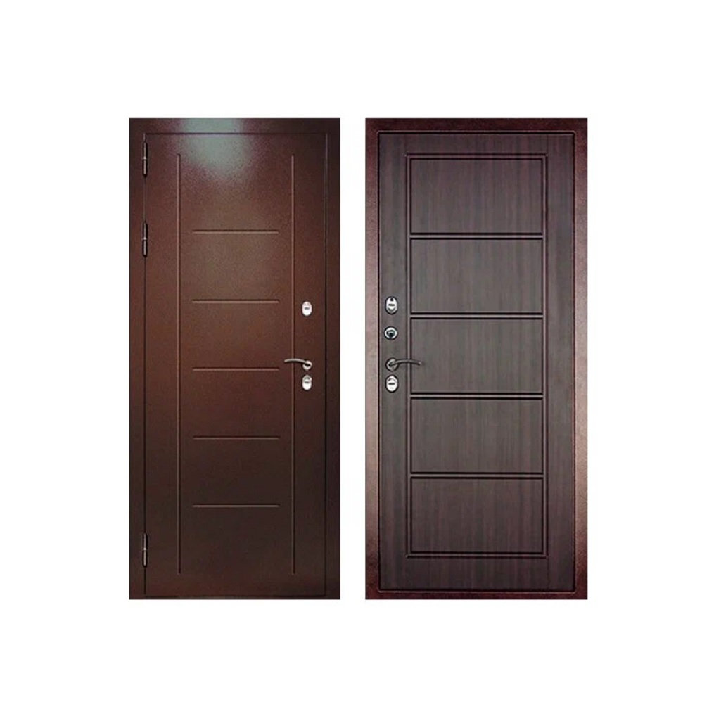 Дверь металлическая Дверной Континент, Термаль, Экстра Венге, 2050х960 мм, входная, Левая L