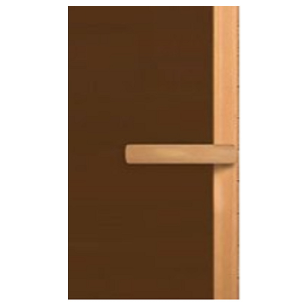 Дверь Везувий Бронза матовая Банька 700х1900 мм, стекло 8 мм, 3 петли, коробка осина