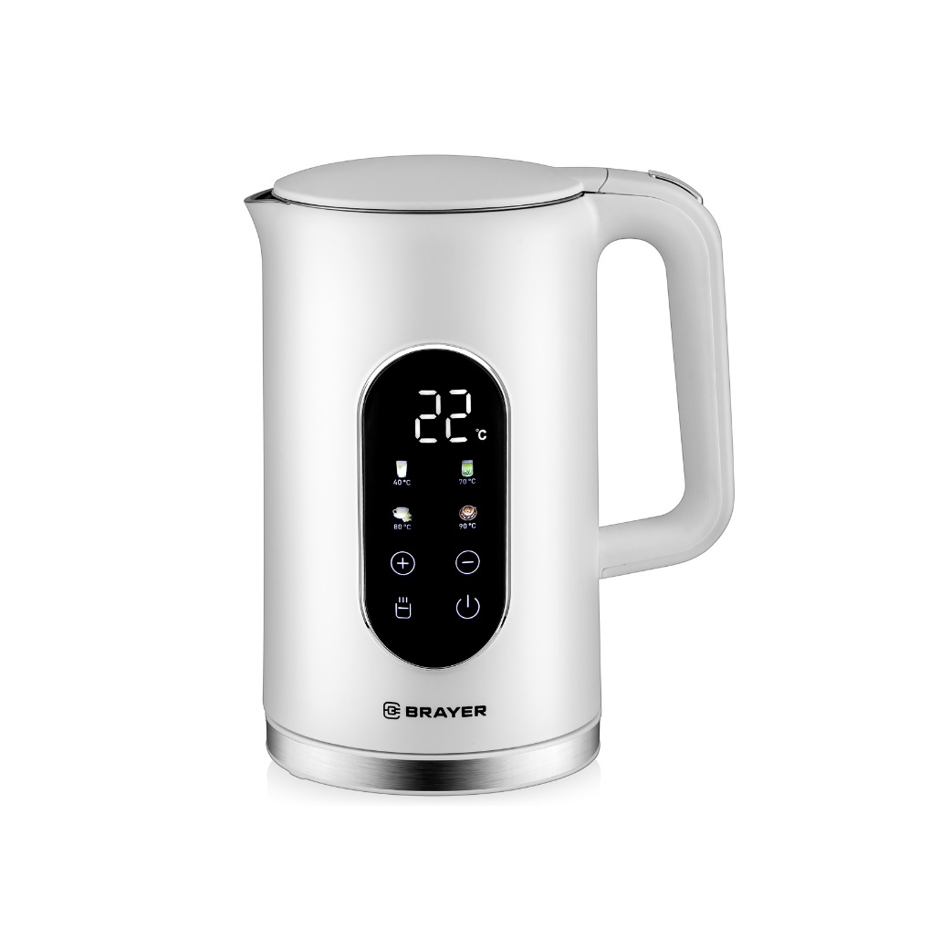 Чайник электрический Brayer BR6107WH 1.7 л, 2.2 кВт, белый