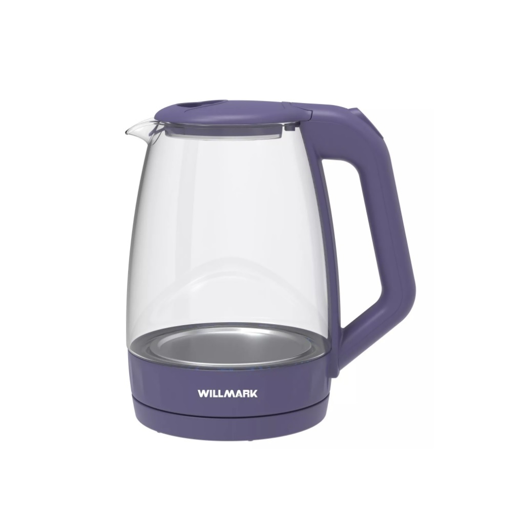 Чайник электрический Willmark WEK-1823G 1.8 л, 2.2 кВт, фиолетовый 2001902