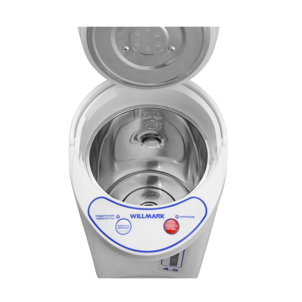 Термопот Optima AP-453CGZ Гжель 4.5 л, нержавеющая сталь, пластик, 800 Вт, белый