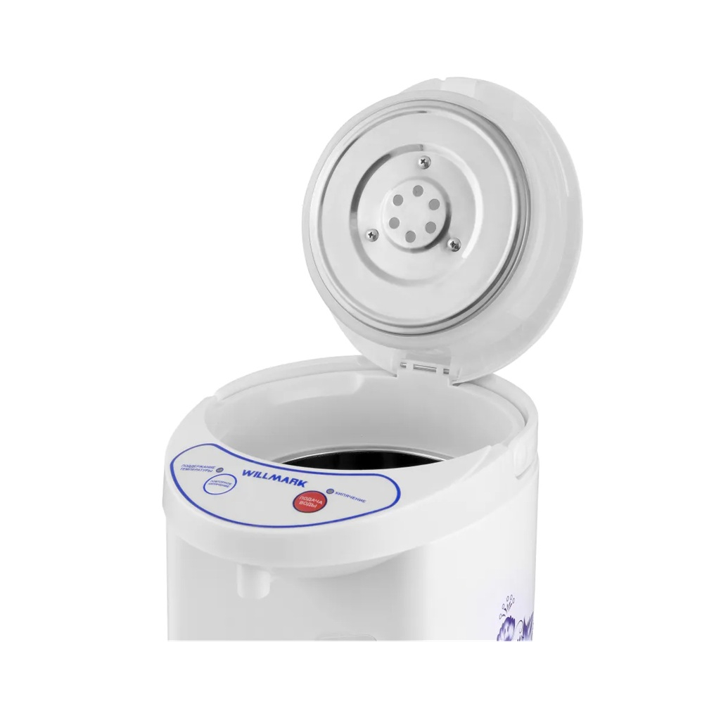 Термопот Optima AP-453CGZ Гжель 4.5 л, нержавеющая сталь, пластик, 800 Вт, белый