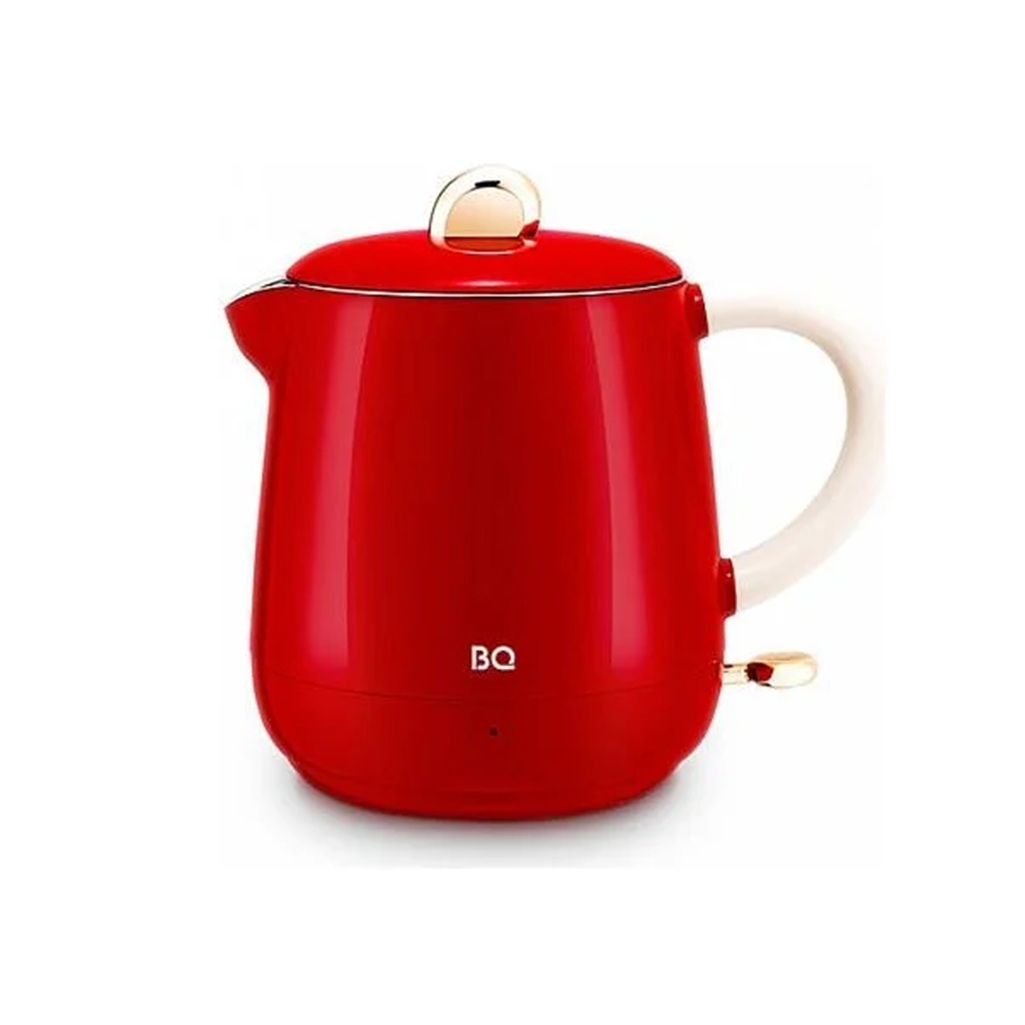 Чайник электрический BQ KT1717P 0.6 л, 1 температурный режим, 0.8 кВт, красный