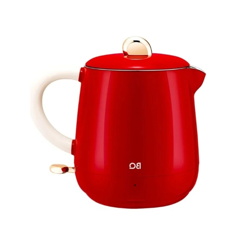 Чайник электрический BQ KT1717P 0.6 л, 1 температурный режим, 0.8 кВт, красный