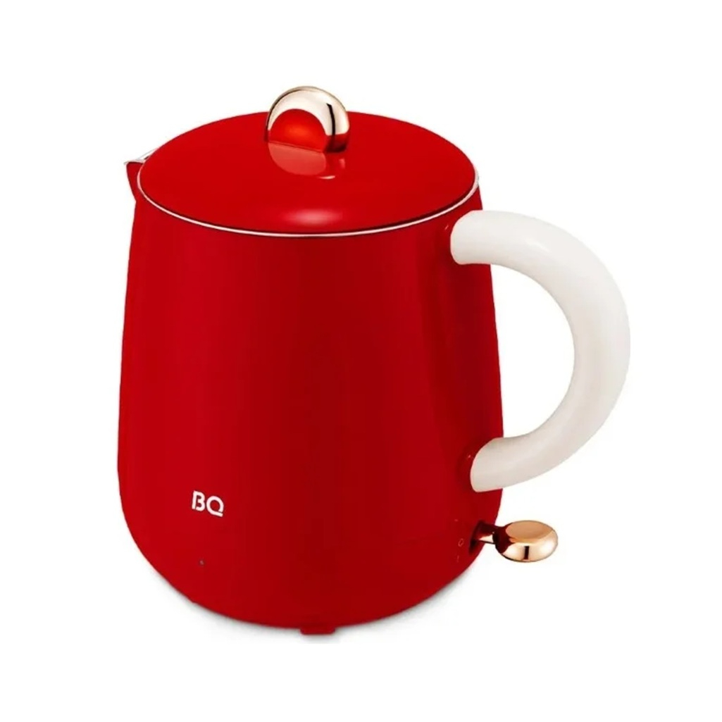 Чайник электрический BQ KT1717P 0.6 л, 1 температурный режим, 0.8 кВт, красный