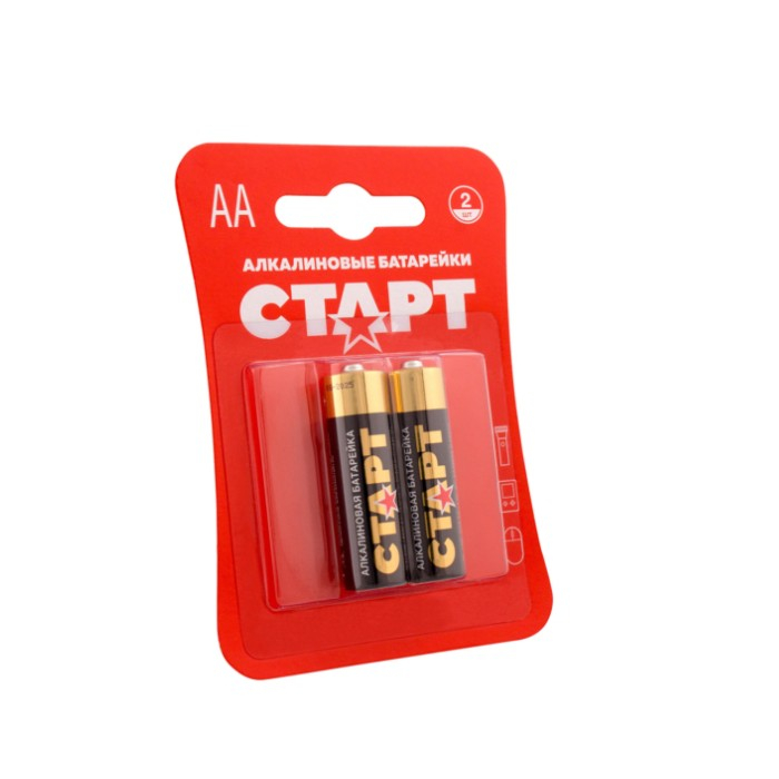 Батарейка Старт LR6-BL2 тип АА, 2 штуки в блистере