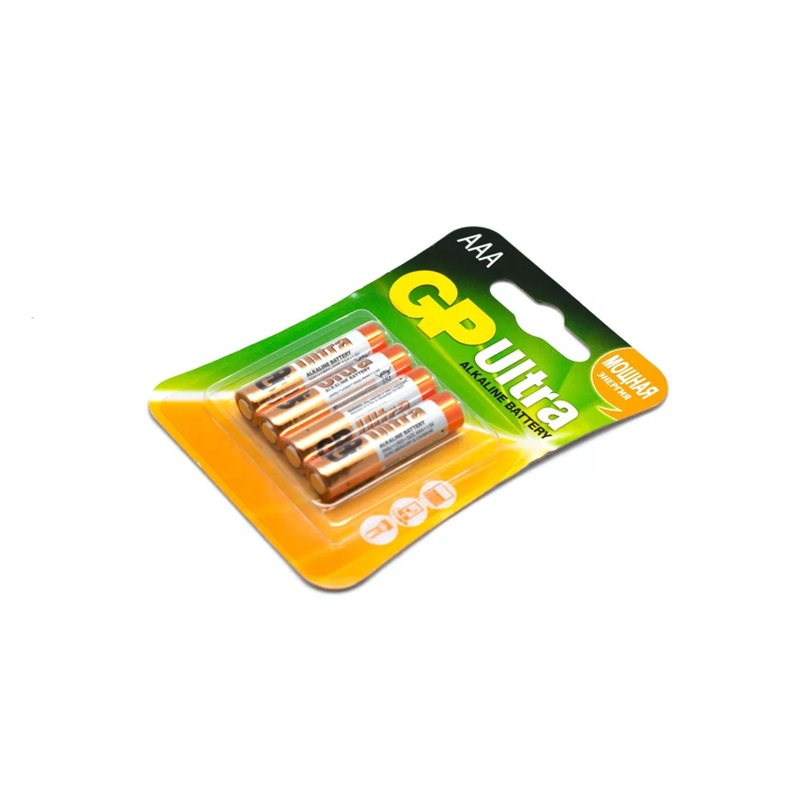 Батарейки GP Ultra LR03 алкалиновый блистер тип ААА 4шт/уп