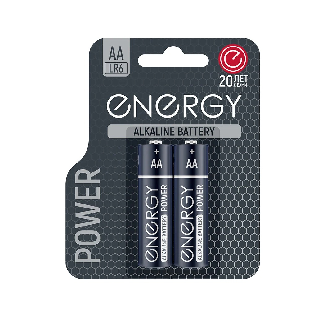 Элемент питания алкалиновый Energy Power LR6/2B тип АА, блистер, 2 шт