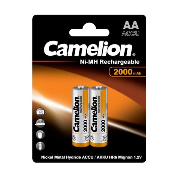 Аккумулятор Camelion AA 2000 mAh Ni-Mh BL-2