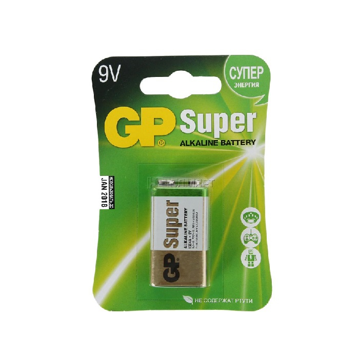 Элемент питания GP Super 9v блистер