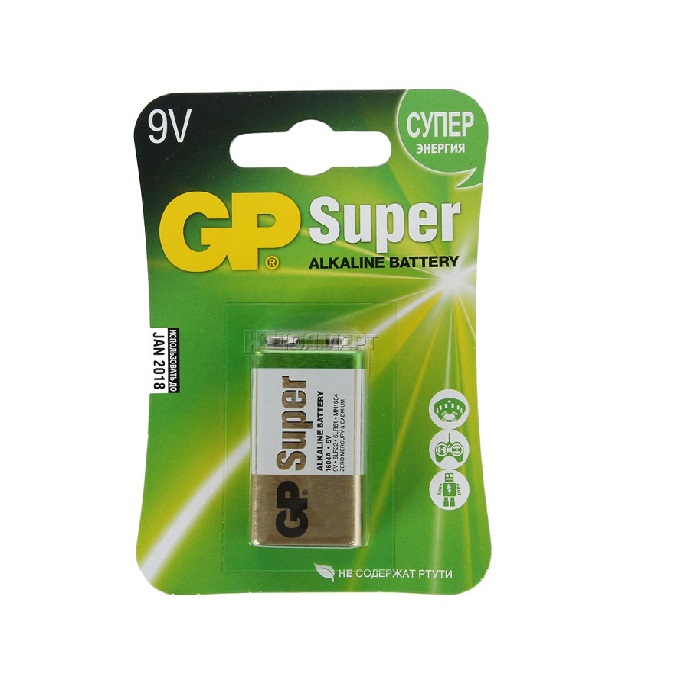 Элемент питания GP Super 9v 6LF22