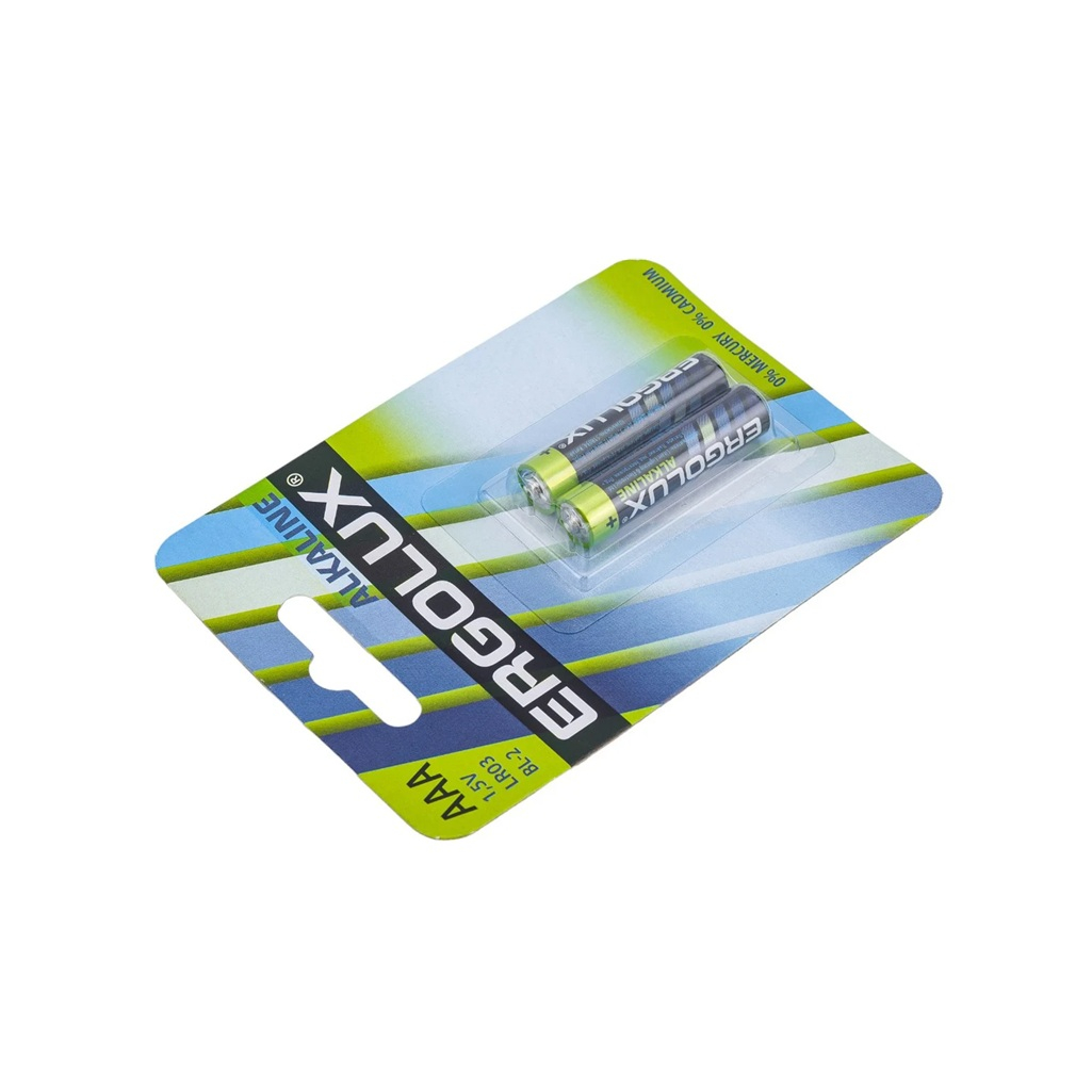Элемент питания Ergolux LR03 Alkaline BL-2 ААА алкалиновый, 2 шт, блистер