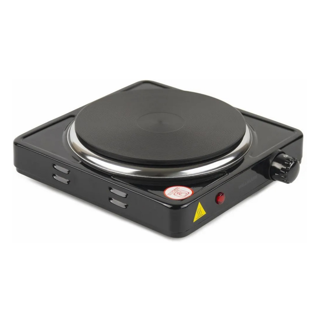 Электроплитка настольная Willmark НS-115W 20003362, 1 конфорка, цвет черный, 1.5кВт