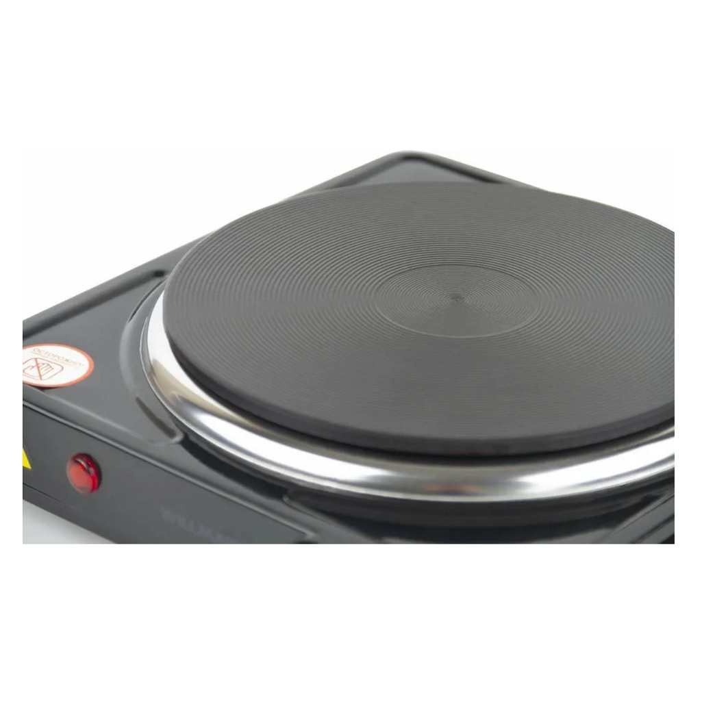 Электроплитка настольная Willmark НS-115W 20003362, 1 конфорка, цвет черный, 1.5кВт