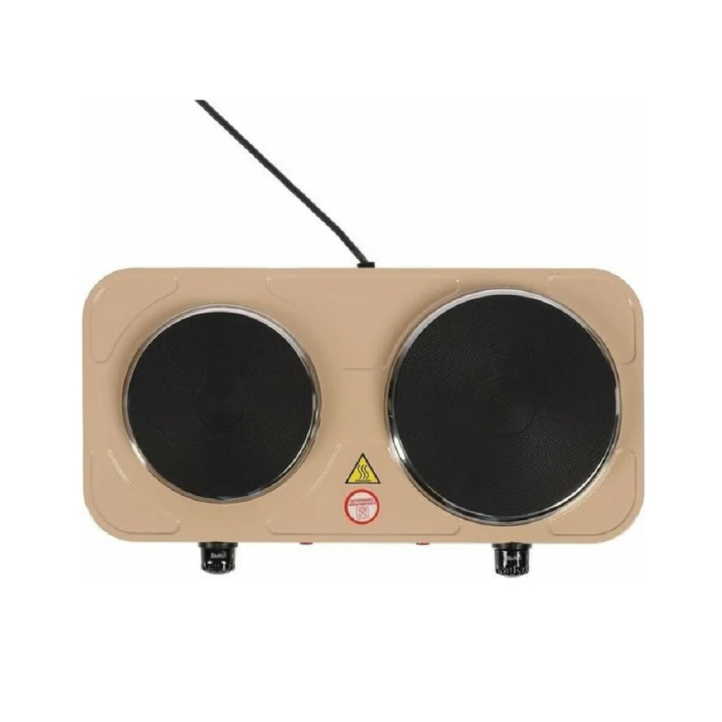 Электроплитка настольная Energy EN-903E, 2 конфорки, цвет бежевый, 2.5 кВт