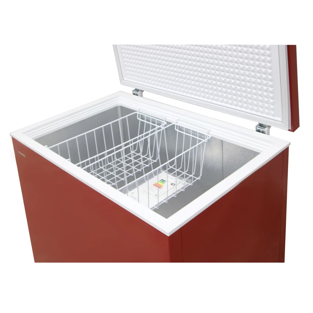 Морозильный ларь Willmark CF-310CS, объем 305 л, цвет красный, ручная разморозка