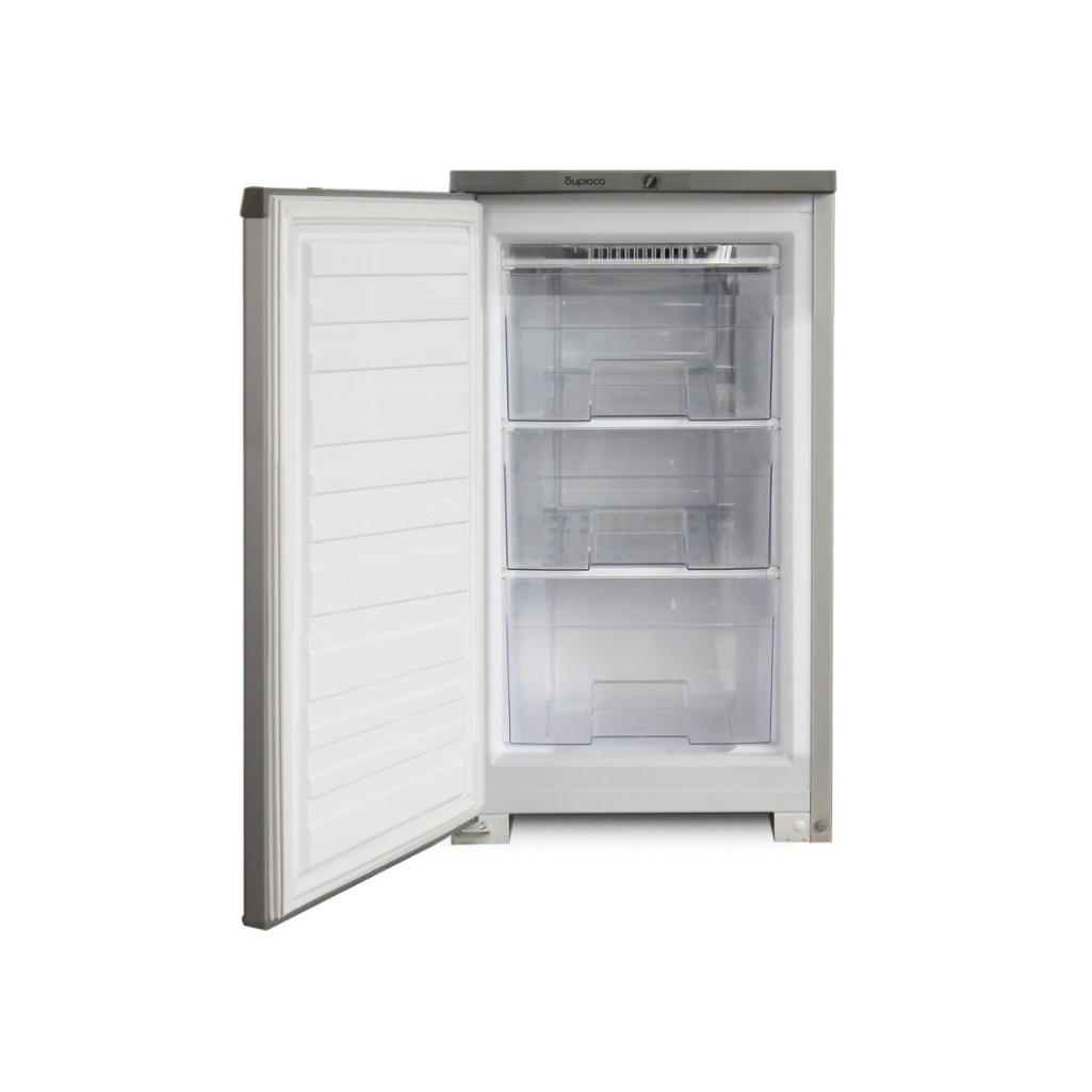 Морозильная камера Бирюса Б-M112, объем 80 л, цвет металлик, ручная разморозка