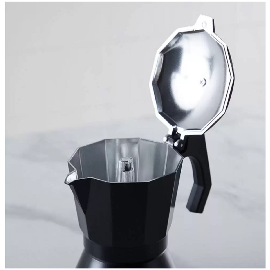 Кофеварка гейзерная Apollo APL-06 алюминий 0.3 л, 6 порций, индукция