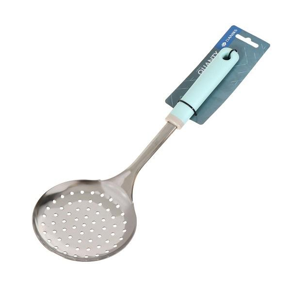 Шумовка нержавеющая сталь Кванти пластиковая ручка Daniks