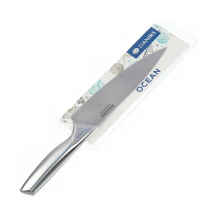 Нож кухонный Daniks Ocean шеф-нож нержавеющая сталь 20 см YW-A429B-СН