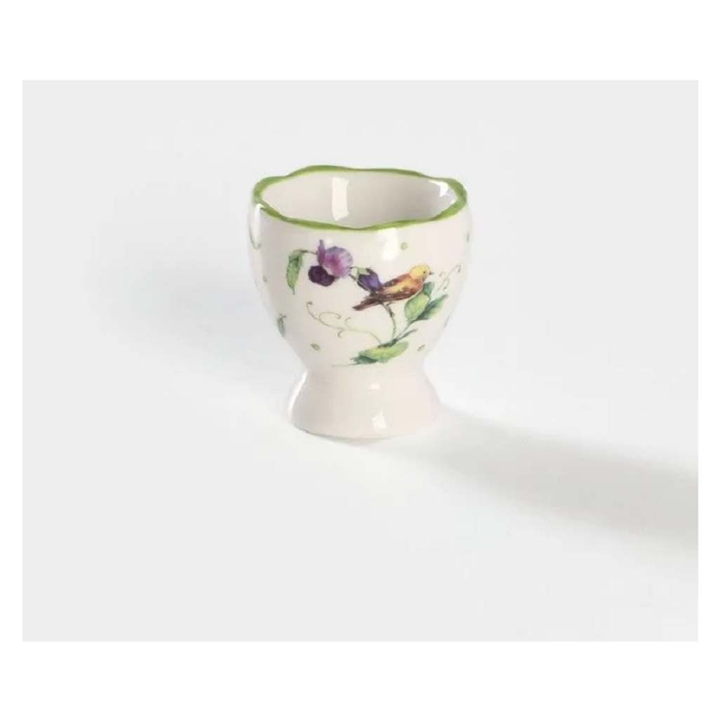 Подставка для яйца фарфоровая Доляна Зеленый сад 4498125 4,5х5 см