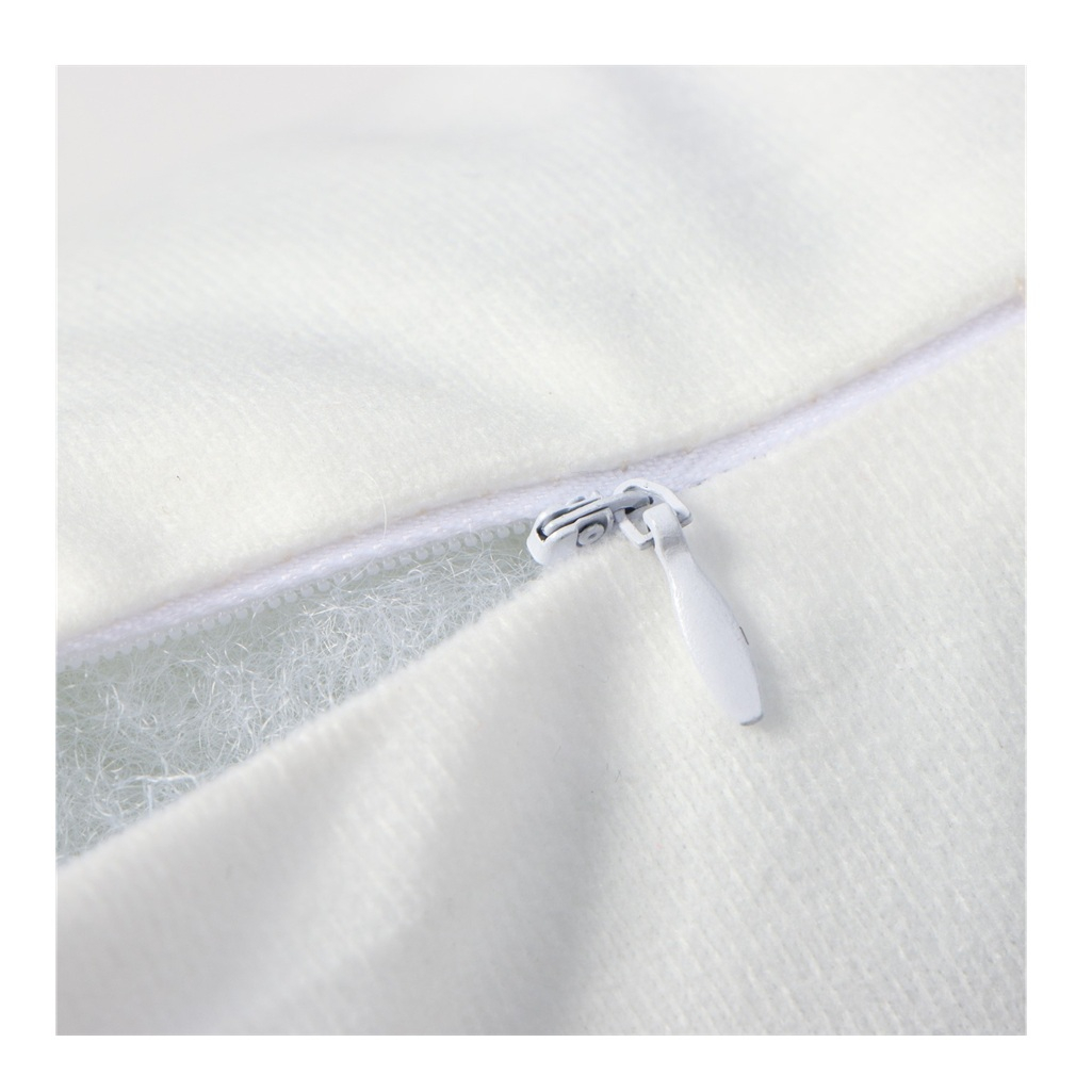 Подушка декоративная Этель Листья 9849758, велюр, синтепон, белый с зеленым, 40х60 см