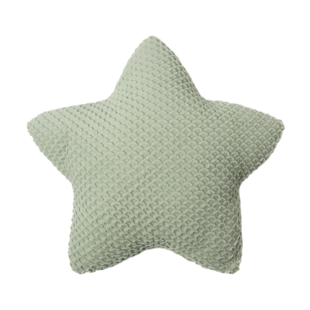 Подушка декоративная Этель Звезда 10766736, велсофт, синтепон, зеленая, 44 см