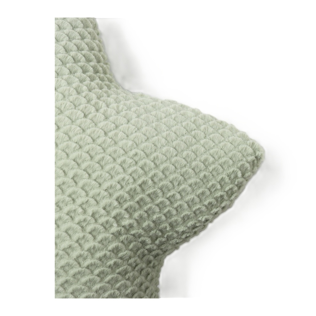 Подушка декоративная Этель Звезда 10766736, велсофт, синтепон, зеленая, 44 см