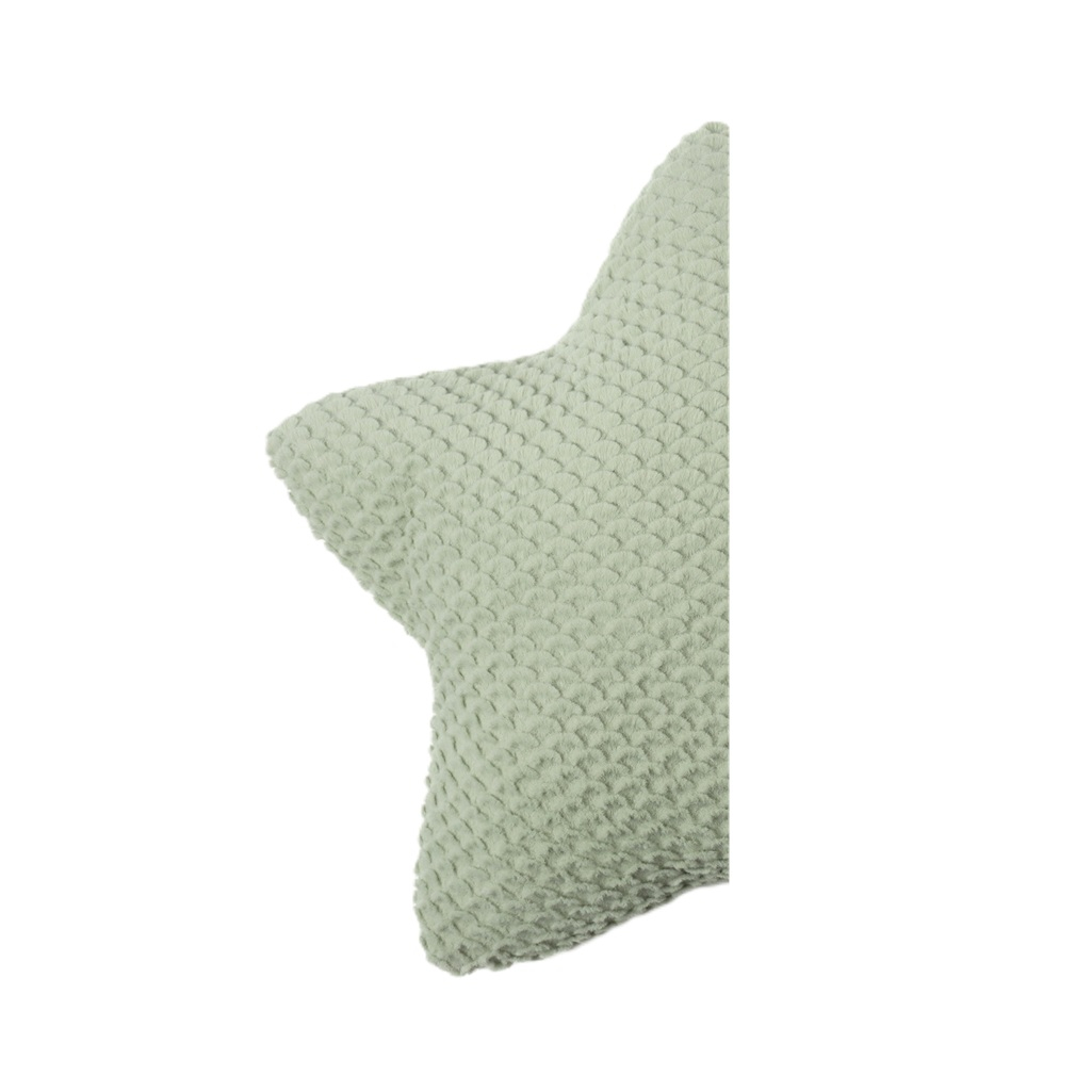 Подушка декоративная Этель Звезда 10766736, велсофт, синтепон, зеленая, 44 см